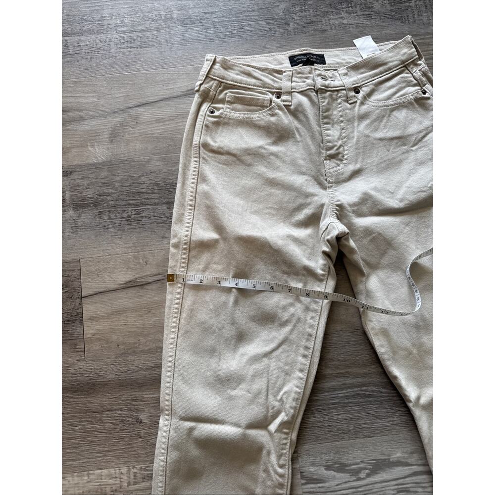 Banana Republic Factory Women 24/00 TALL Beige High Rise Straight Chino - Picture 6 of 9